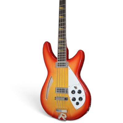 Custom Nova 4005V Fireglo 4 String Bass 22 Frets Semi Hollow