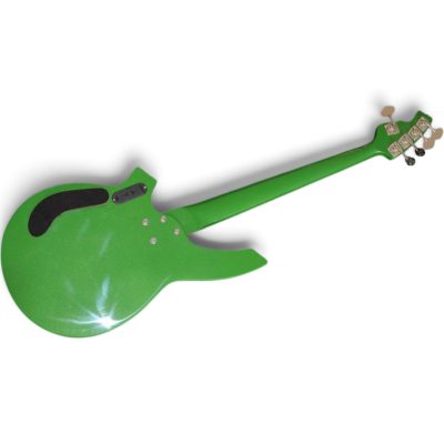 Custom Aether Bongo Green 5 String Bass Active Pickups Star Inlays - Image 2