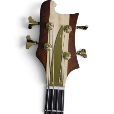Custom Nova Lemmy Kilmister 4004 Walnut Engrave Carved 4 String Bass - Image 6