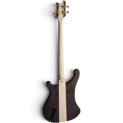 Custom Nova Lemmy Kilmister 4004 Walnut Engrave Carved 4 String Bass - Image 8