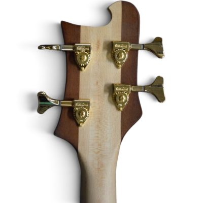 Custom Nova Lemmy Kilmister 4004 Walnut Engrave Carved 4 String Bass - Image 9