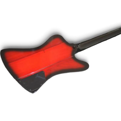 Custom Crown Nikki Left Handed Neck Through Body Thunderbird Burgundy 4 String Bass - Image 8