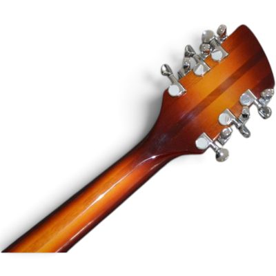 Custom Nova Slash Soundhole Fireglo 360 George Harrison Finish 12 String Guitar - Image 4