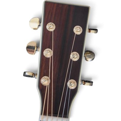 Custom Vertex Natural Solid Spruce Top Acoustic Electric Guitar D45 Fishman EQ - Image 6