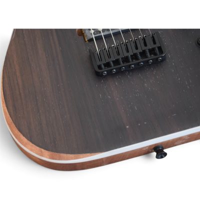 Custom Topaz Black Machine Rosewood 7 String Electric Guitar - Image 7