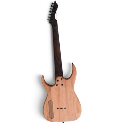 Custom Topaz Black Machine Rosewood 7 String Electric Guitar - Image 9
