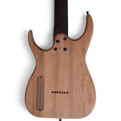 Custom Topaz Black Machine Rosewood 7 String Electric Guitar - Image 10