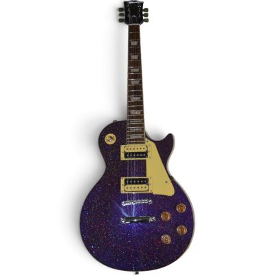 Custom Crown Metallic Silverdust Purple Violet Electric Guitar - Image 2