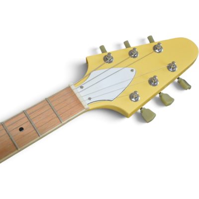 Custom Crown Flying V Jimi TV Yellow Electric Guitar - Image 5