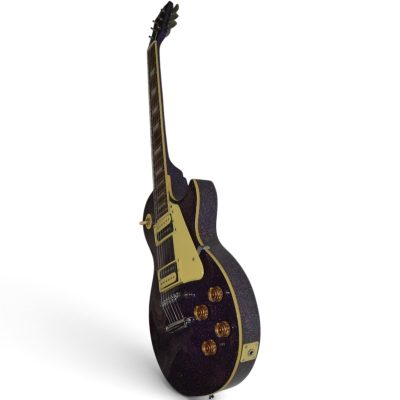 Custom Crown Metallic Silverdust Purple Violet Electric Guitar - Image 4