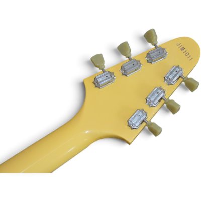 Custom Crown Flying V Jimi TV Yellow Electric Guitar - Image 8