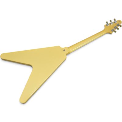 Custom Crown Flying V Jimi TV Yellow Electric Guitar - Image 2