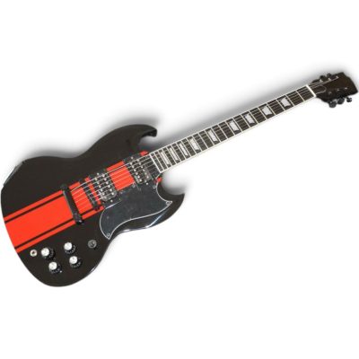 Custom Crown SG Phantom Black GT Bredahl 6 String Guitar - Image 3