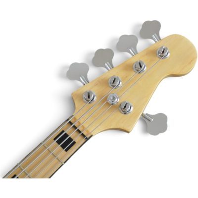Custom Regent Ash Wood Body Natural Finish Miller 5 String Jazz Bass - Image 5