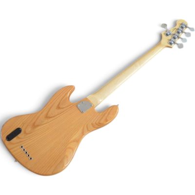Custom Regent Ash Wood Body Natural Finish Miller 5 String Jazz Bass - Image 3