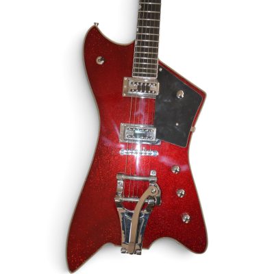 Custom Sovereign Jupiter Thunderbird Billy Bo Metallic Red Electric Guitar Bigsby Tremolo