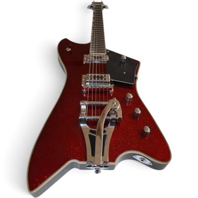 Custom Sovereign Jupiter Thunderbird Billy Bo Metallic Red Electric Guitar Bigsby Tremolo - Image 6