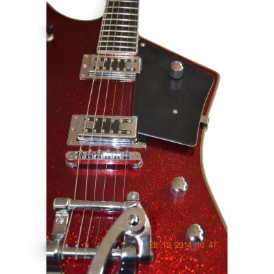 Custom Sovereign Jupiter Thunderbird Billy Bo Metallic Red Electric Guitar Bigsby Tremolo - Image 5