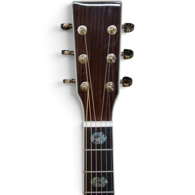 Custom Vertex Amber Solid Spruce Top Acoustic Electric Guitar D45 Fishman EQ - Image 4