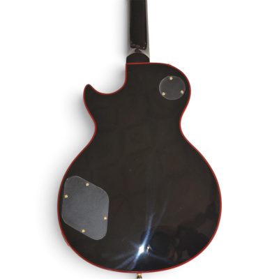 Custom Crown Red Burst Flamed Maple Top Jimmy Page Finish Electric Guitar Red Bindings - Image 8