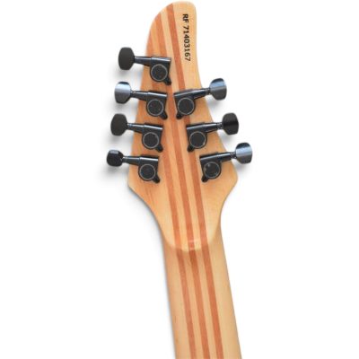 Custom Onyx Regius Gothic Monolith Black Pored Red Matte Finish 7 String Guitar - Image 4