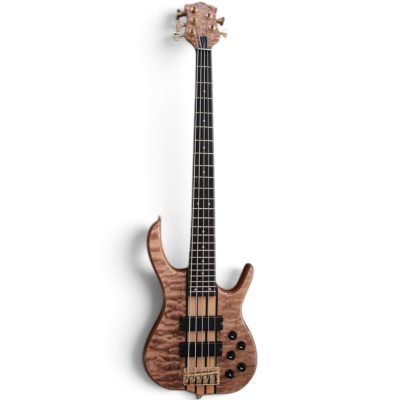 Custom Denver Smith Elite BSR Natural Quilted Maple 5 String Bass - Image 11