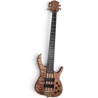 Custom Denver Smith Elite BSR Natural Quilted Maple 5 String Bass - Image 7