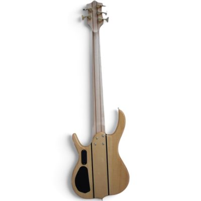 Custom Denver Smith Elite BSR Natural Quilted Maple 5 String Bass - Image 6
