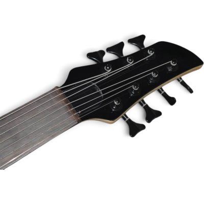 Custom Tornado Natural Finish 7 String Fretless Bass Humbucker Soapbar Pickups No Inlays - Image 3
