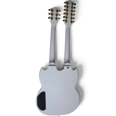 Custom Crown SG Don Felder Arctic White EDS1275 Double Neck 12 6 String Guitar - Image 11