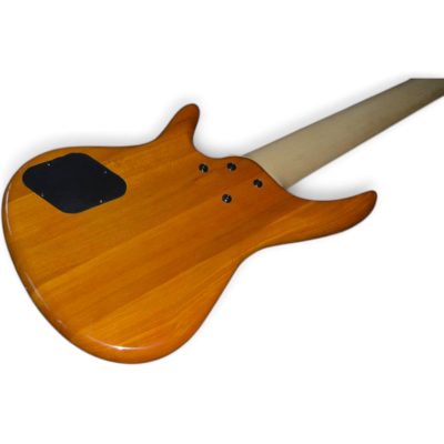 Custom Tornado Natural Finish 7 String Fretless Bass Humbucker Soapbar Pickups No Inlays - Image 7