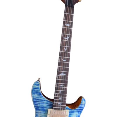 Custom Monarch Santana Whale Blue Flamed Maple Electric Guitar - Image 4
