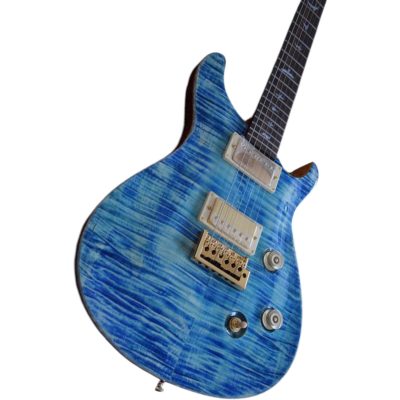 Custom Monarch Santana Whale Blue Flamed Maple Electric Guitar - Image 6