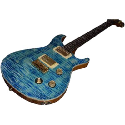 Custom Monarch Santana Whale Blue Flamed Maple Electric Guitar - Image 11