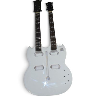 Custom Crown SG Don Felder Alphine White Double Neck 12 6 String EDS1275 DIY Unfinished Guitar - Image 2