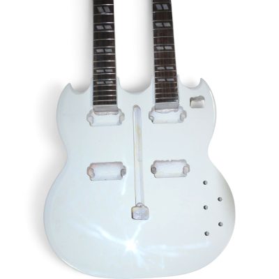 Custom Crown SG Don Felder Alphine White Double Neck 12 6 String EDS1275 DIY Unfinished Guitar