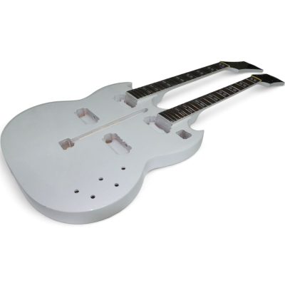 Custom Crown SG Don Felder Alphine White Double Neck 12 6 String EDS1275 DIY Unfinished Guitar - Image 5