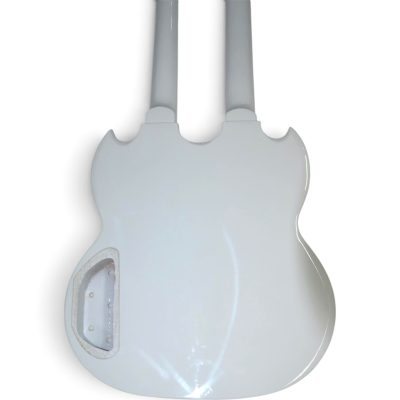 Custom Crown SG Don Felder Alphine White Double Neck 12 6 String EDS1275 DIY Unfinished Guitar - Image 7