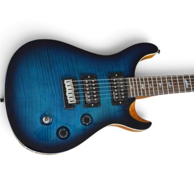 Custom Monarch Santana Gray Burst Flamed Maple Electric Guitar - Image 6