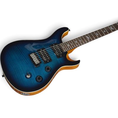 Custom Monarch Santana Gray Burst Flamed Maple Electric Guitar - Image 7