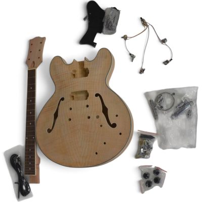 Custom Crown DIY Unfinished Guitar Kit ES335 Florentine Cutaway - Image 2
