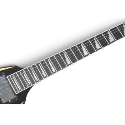 Custom Obsidian Alexi Laiho Cream Black Bevel Electric Guitar Floyd Rose Tremolo - Image 3