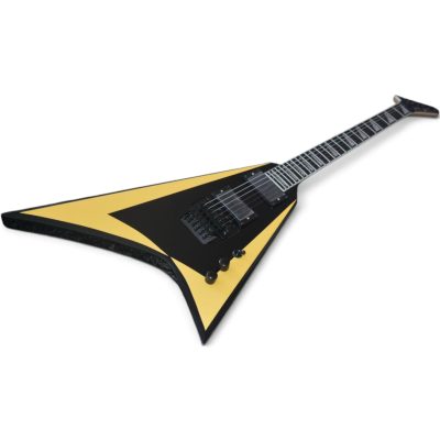 Custom Obsidian Alexi Laiho Cream Black Bevel Electric Guitar Floyd Rose Tremolo - Image 7