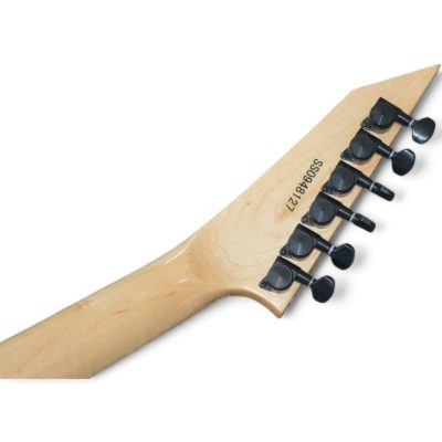 Custom Obsidian Alexi Laiho Cream Black Bevel Electric Guitar Floyd Rose Tremolo - Image 2