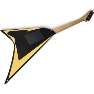 Custom Obsidian Alexi Laiho Cream Black Bevel Electric Guitar Floyd Rose Tremolo - Image 5