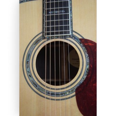 Custom Vertex Natural Solid Spruce Top D45 Acoustic Electric Guitar Fishman EQ - Image 5