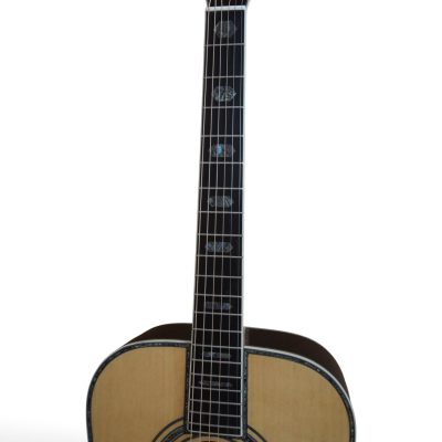 Custom Vertex Natural Solid Spruce Top D45 Acoustic Electric Guitar Fishman EQ - Image 6