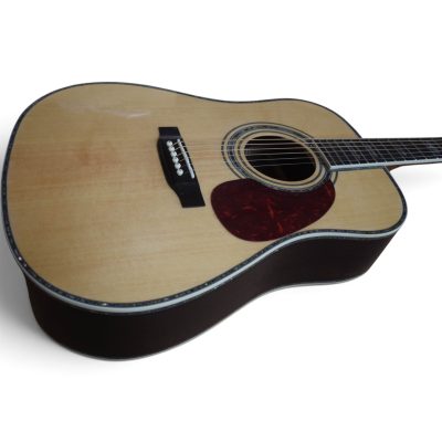 Custom Vertex Natural Solid Spruce Top D45 Acoustic Electric Guitar Fishman EQ - Image 8