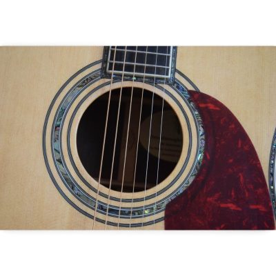 Custom Vertex Natural Solid Spruce Top D45 Acoustic Electric Guitar Fishman EQ - Image 9
