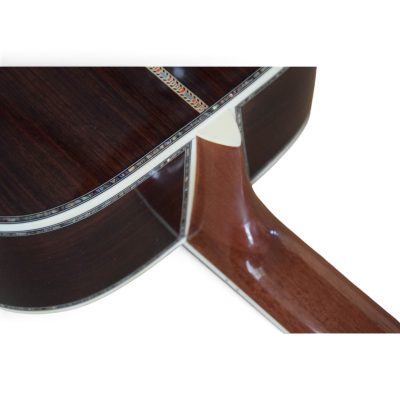 Custom Vertex Natural Solid Spruce Top D45 Acoustic Electric Guitar Fishman EQ - Image 2